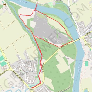 Itinéraire Seilh - Passerelle de Garonne - Seilh, distance, dénivelé, altitude, carte, profil, trace GPS