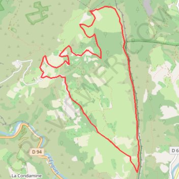 Itinéraire Le rocher du Cair et L'Abbaye de Bodon, distance, dénivelé, altitude, carte, profil, trace GPS