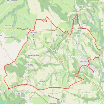 Itinéraire Les Haies, distance, dénivelé, altitude, carte, profil, trace GPS