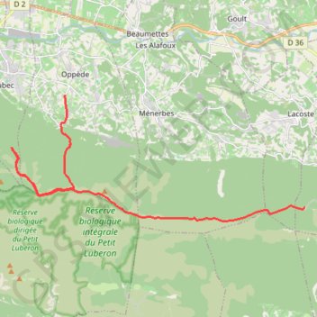 Itinéraire Promenade digestive sur la crête du Luberon ;-), distance, dénivelé, altitude, carte, profil, trace GPS