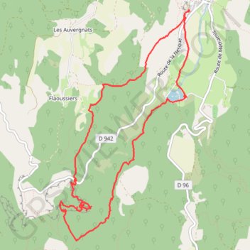 Itinéraire Les gorges de la Nesque depuis le plan d'eau du Bourget, distance, dénivelé, altitude, carte, profil, trace GPS