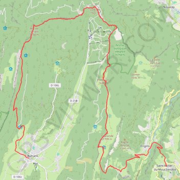 Itinéraire Grandes Traversées du Vercors : Autrans - Saint-Nizier-du-Moucherotte, distance, dénivelé, altitude, carte, profil, trace GPS
