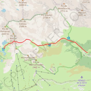 Itinéraire Col du Bastan, distance, dénivelé, altitude, carte, profil, trace GPS