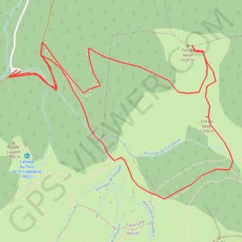 Itinéraire Pic de Nédé amiez, distance, dénivelé, altitude, carte, profil, trace GPS