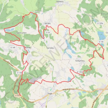 Itinéraire 2022-05-29 VTT SOLEYMIEU ST HILAIRE, distance, dénivelé, altitude, carte, profil, trace GPS