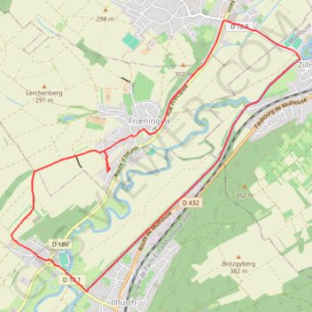 Itinéraire Froe canal 9.4km, distance, dénivelé, altitude, carte, profil, trace GPS