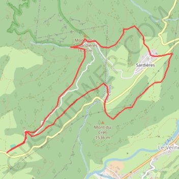 Itinéraire Aussois Sardières par le Monolithe, distance, dénivelé, altitude, carte, profil, trace GPS