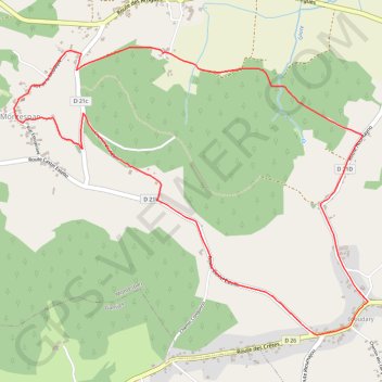 Itinéraire Montespan - Léoudary, distance, dénivelé, altitude, carte, profil, trace GPS