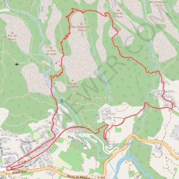 Itinéraire Trail du Caroux 2023 10 km (Officiel)-15974830, distance, dénivelé, altitude, carte, profil, trace GPS