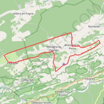 Itinéraire OTH-A0-004F-1SDX, distance, dénivelé, altitude, carte, profil, trace GPS