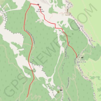 Itinéraire Grand Salève - Sentier des Etournelles (sortie Corraterie) - T4, distance, dénivelé, altitude, carte, profil, trace GPS