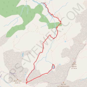 Itinéraire Randonnée col du coin lac d'amour, distance, dénivelé, altitude, carte, profil, trace GPS