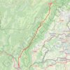 Itinéraire Mijoux - Bellegarde - 2 nuits - 44km, distance, dénivelé, altitude, carte, profil, trace GPS