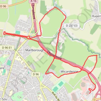 Itinéraire Sentier de la Colonne - Saint-Martin-Boulogne, distance, dénivelé, altitude, carte, profil, trace GPS