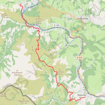 Itinéraire 2012-04-24-02, distance, dénivelé, altitude, carte, profil, trace GPS
