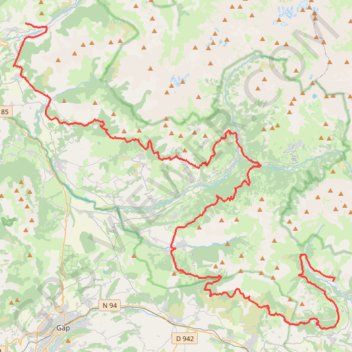 Itinéraire GR50 De Réallon à Saint-Firmin (Hautes-Alpes), distance, dénivelé, altitude, carte, profil, trace GPS