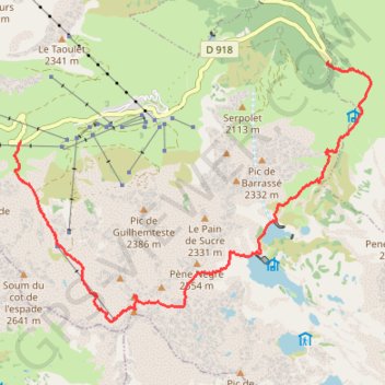 Itinéraire Pic des Quatre Termes en boucle par Gréziolles, distance, dénivelé, altitude, carte, profil, trace GPS