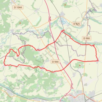 Itinéraire Autour de Bourgogne-Fresne-23639252, distance, dénivelé, altitude, carte, profil, trace GPS