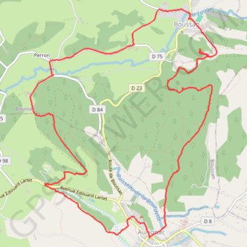 Itinéraire Chemin du Patrimoine - Aurignac, distance, dénivelé, altitude, carte, profil, trace GPS