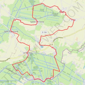 Itinéraire Circuit cyclable des Garennes, distance, dénivelé, altitude, carte, profil, trace GPS