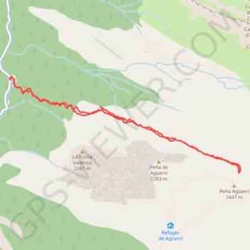 Itinéraire Punta Agüerri, distance, dénivelé, altitude, carte, profil, trace GPS