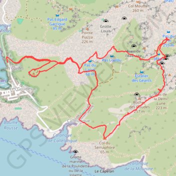 Itinéraire Le pas de la demi-lune, distance, dénivelé, altitude, carte, profil, trace GPS