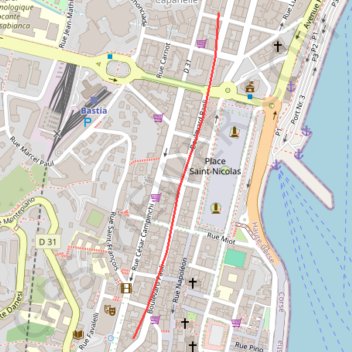 Itinéraire Walking, distance, dénivelé, altitude, carte, profil, trace GPS