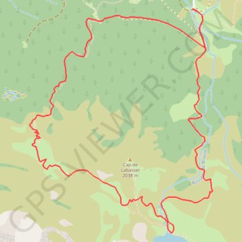 Itinéraire Lac de Peyrelade et cabane de Lahus, distance, dénivelé, altitude, carte, profil, trace GPS