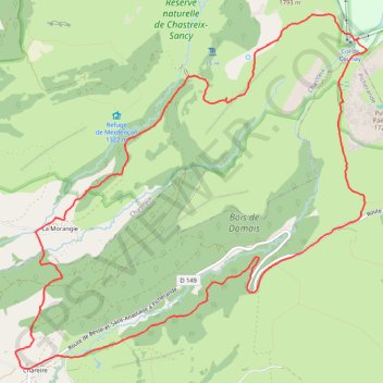 Itinéraire La Fontaine Salée, distance, dénivelé, altitude, carte, profil, trace GPS