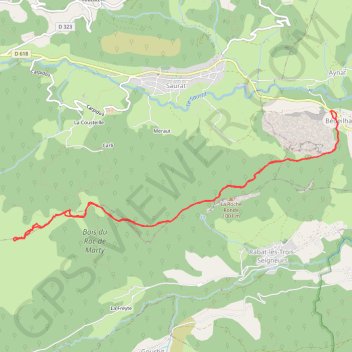 Itinéraire Roc de Peyrenègre faute du Roc de Trabinet, distance, dénivelé, altitude, carte, profil, trace GPS
