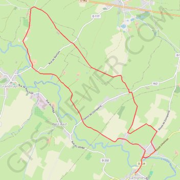 Itinéraire Circuit des chapelles de la vallée de l'helpe - Cartignies, distance, dénivelé, altitude, carte, profil, trace GPS