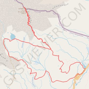 Itinéraire Lancebranlette - retour par le lac sans fond, distance, dénivelé, altitude, carte, profil, trace GPS