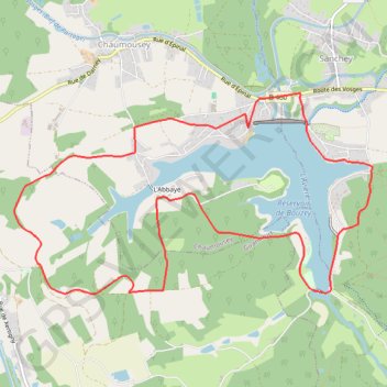 Itinéraire Chemins du Cœur des Vosges - Circuit de l'Abbaye, distance, dénivelé, altitude, carte, profil, trace GPS