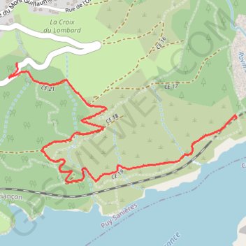 Itinéraire Tunnels ferroviaires en rive du lac de Serre Ponçon, distance, dénivelé, altitude, carte, profil, trace GPS