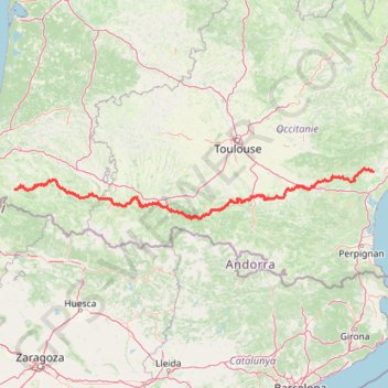 Itinéraire Voie du Piémont, distance, dénivelé, altitude, carte, profil, trace GPS