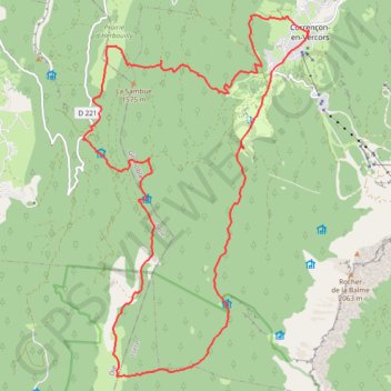 Itinéraire Rando Corrençon, distance, dénivelé, altitude, carte, profil, trace GPS