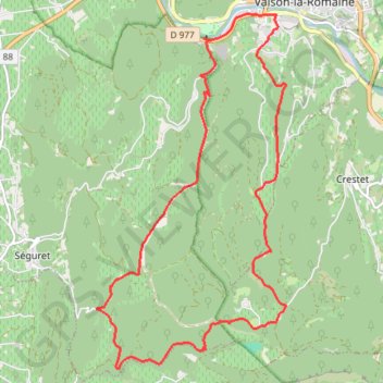 Itinéraire La Montagne de Mars, distance, dénivelé, altitude, carte, profil, trace GPS