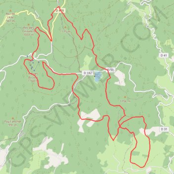 Itinéraire Les Routes Forestières des Monts de la Madeleine, distance, dénivelé, altitude, carte, profil, trace GPS