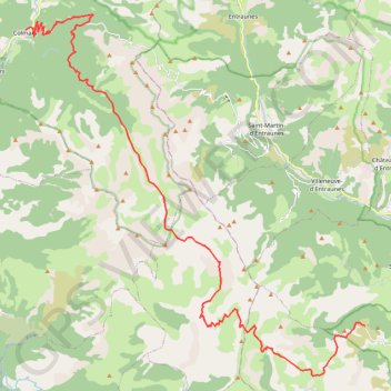 Itinéraire Colmars - Villeplane, distance, dénivelé, altitude, carte, profil, trace GPS