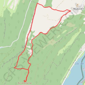 Itinéraire Balade Pic Oliferne, distance, dénivelé, altitude, carte, profil, trace GPS