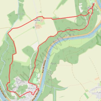 Itinéraire HASTIERE-WAULSORT*-De Waulsort à Freyr, distance, dénivelé, altitude, carte, profil, trace GPS