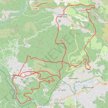 Itinéraire Y- P COMPLET, distance, dénivelé, altitude, carte, profil, trace GPS