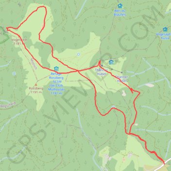 Itinéraire Raquettes au Rossberg, distance, dénivelé, altitude, carte, profil, trace GPS