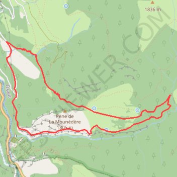 Itinéraire Chemin de la Mâture en vallée d'Aspe, distance, dénivelé, altitude, carte, profil, trace GPS