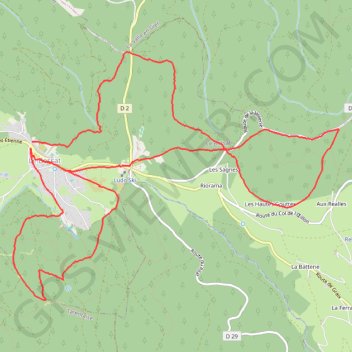 Itinéraire Le Bessat, distance, dénivelé, altitude, carte, profil, trace GPS