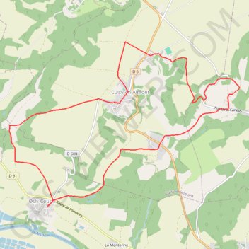 Itinéraire La balade de Saint-Médard, distance, dénivelé, altitude, carte, profil, trace GPS