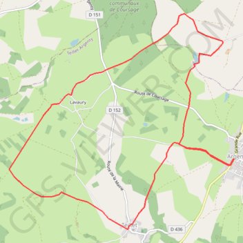 Itinéraire Argenty 12km, distance, dénivelé, altitude, carte, profil, trace GPS
