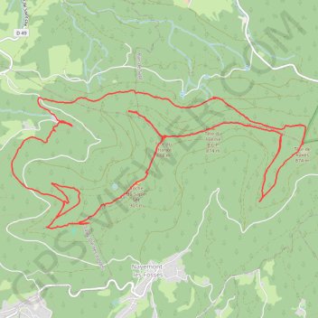 Itinéraire Saint-Dié-des-Vosges, le massif de l'Ormont, distance, dénivelé, altitude, carte, profil, trace GPS