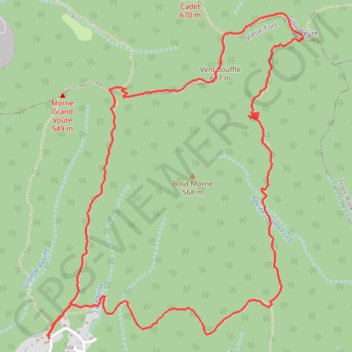 Itinéraire Boucle Vieux Fort, distance, dénivelé, altitude, carte, profil, trace GPS