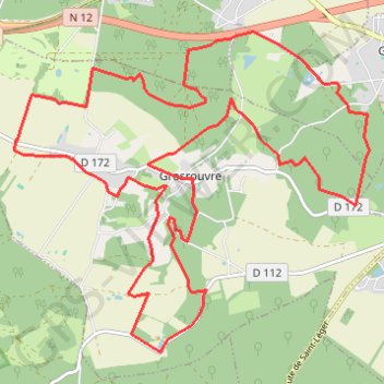 Itinéraire Grosrouvre Foret de Rambouillet, distance, dénivelé, altitude, carte, profil, trace GPS